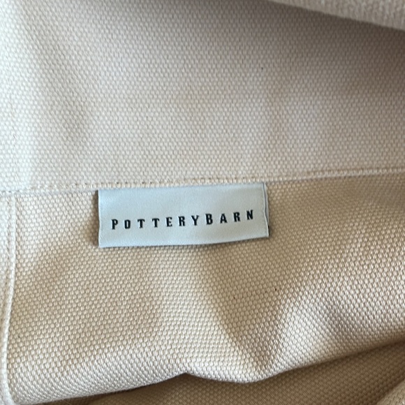 (2) Pottery Barn Brushed Canvas Drape | 50x84 | Pole Pocket | Color: Rideau - Picture 9 of 10